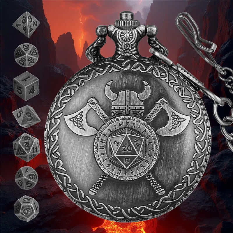 WorldNorse Wikinger Axt Helm Rune Sieben Würfel Taille Kette - image 5