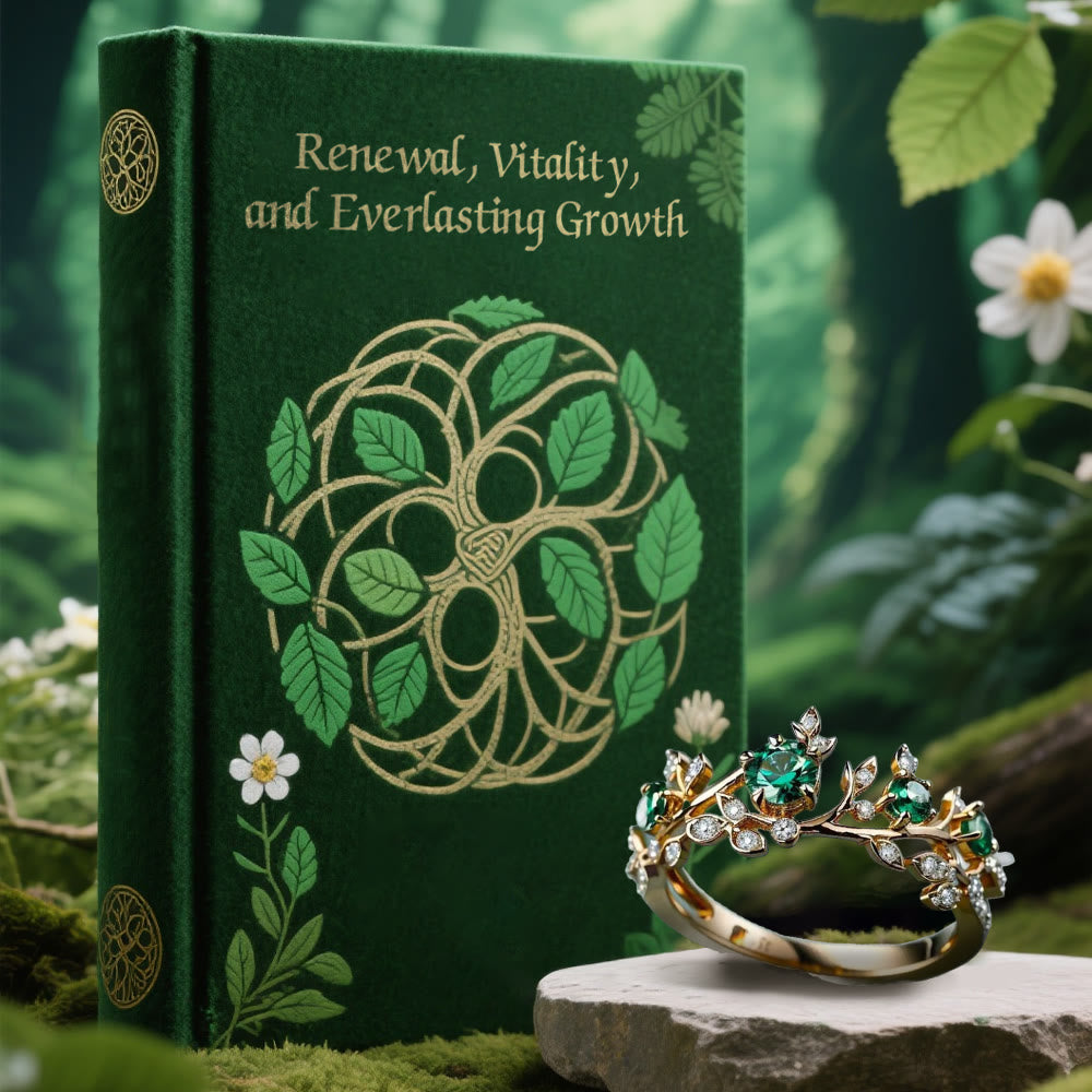 WorldNorse Emerald Blooming Grove Ring - image 3