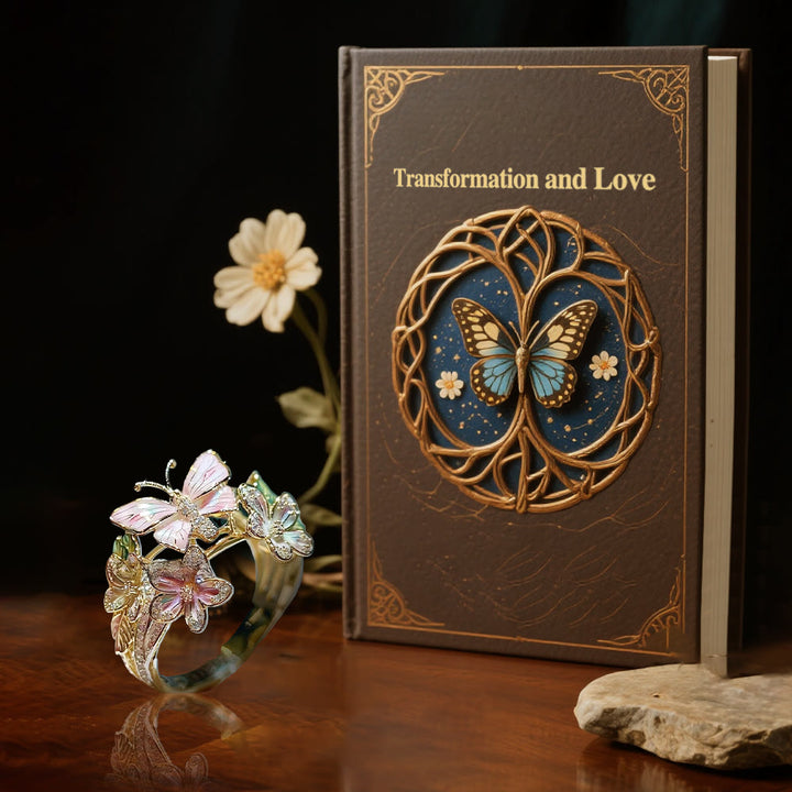 WorldNorse Whispering Blossoms Schmetterlingsring - image 3