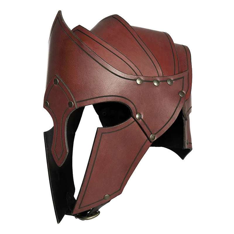 WorldNorse Mittelalter Renaissance Nordischer Reiterhelm - Dunkelbraun - image 5