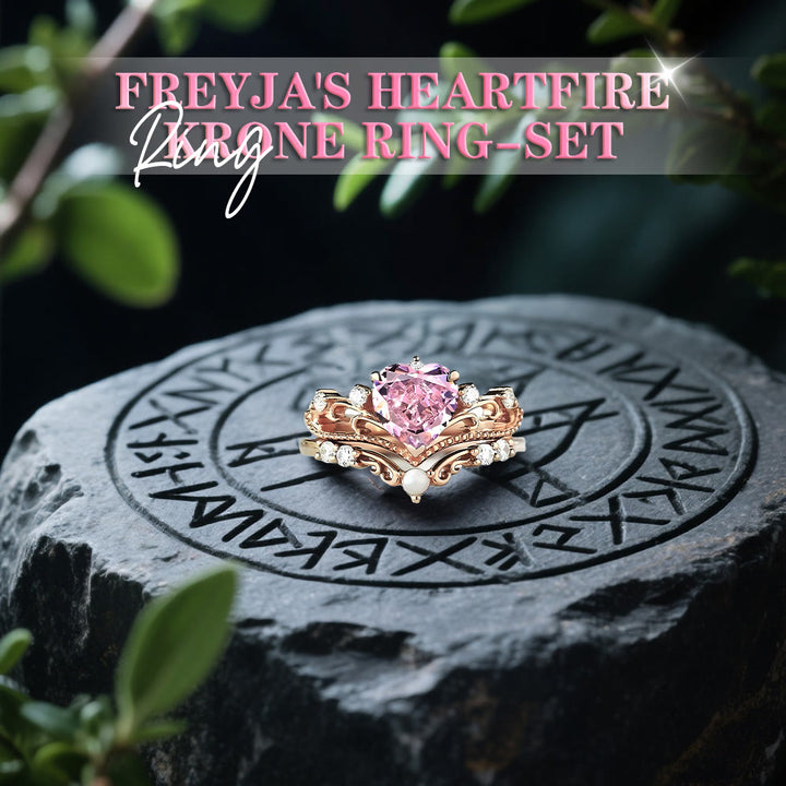 WorldNorse Freyjas Herzfeuer-Kronenring-Set - image 3