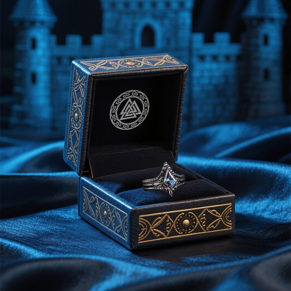 WorldNorse Schwarzer Twilight-Kronenring - image 4