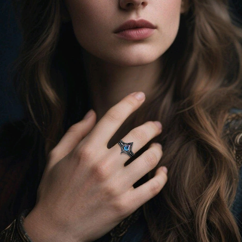 WorldNorse Schwarzer Twilight-Kronenring - image 1