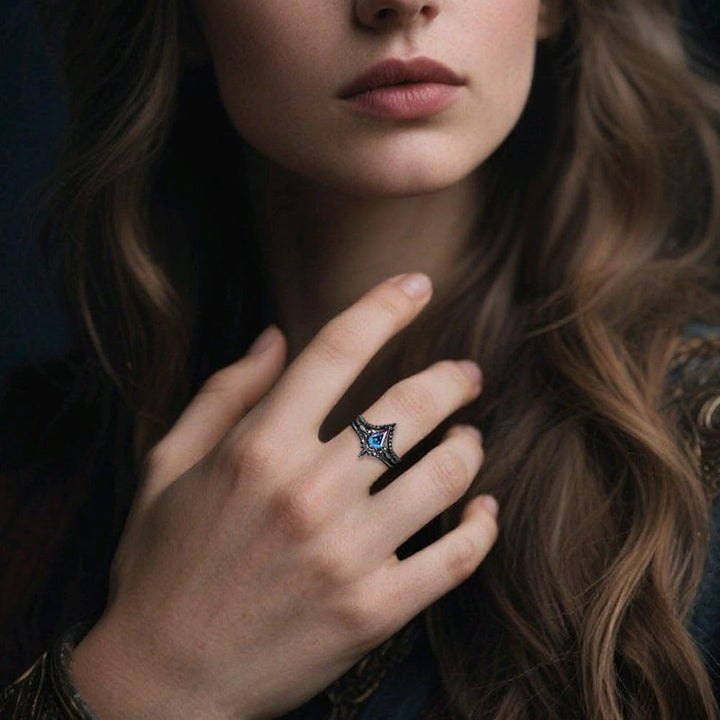 WorldNorse Schwarzer Twilight-Kronenring - image 1