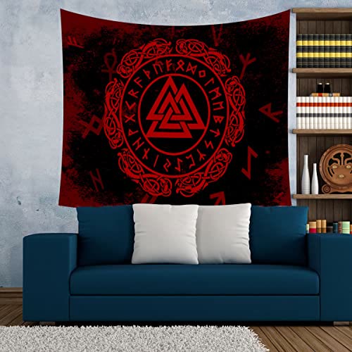 WorldNorse Dark Enchanted Valknut Wandteppich - image 1
