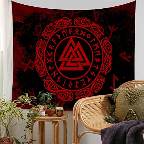 WorldNorse Dark Enchanted Valknut Wandteppich - image 4