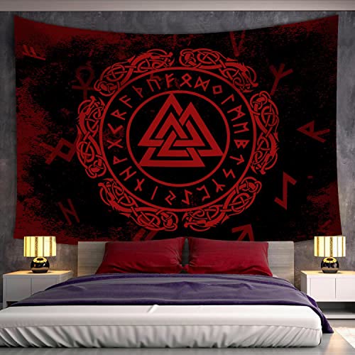WorldNorse Dark Enchanted Valknut Wandteppich - image 2