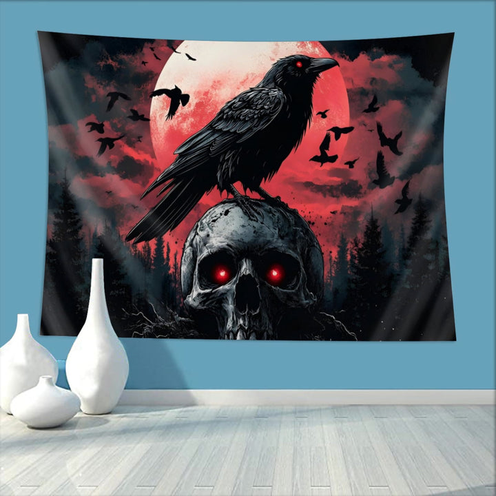 WorldNorse Blutmond Raven Wandbehang - image 1