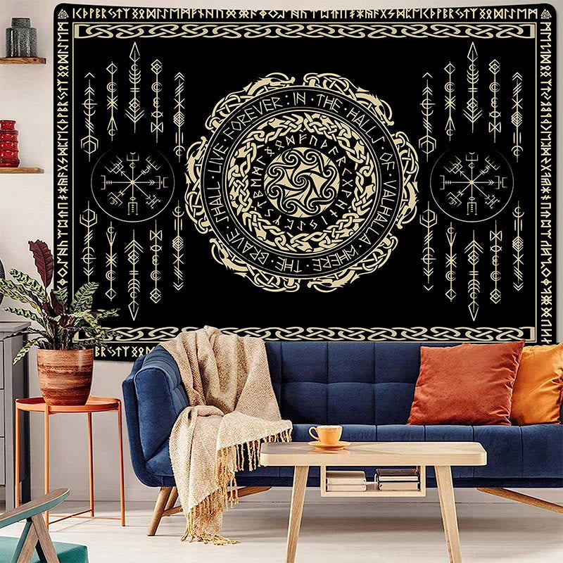 WorldNorse Timeless Triskelion Keltische Rune Wandteppich - image 1
