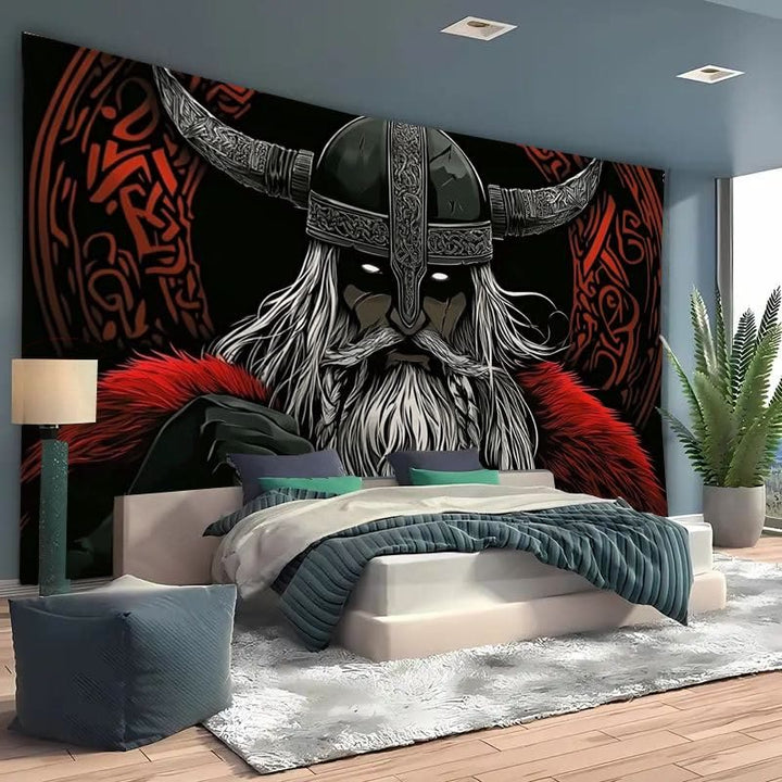 WorldNorse Mystery Red Fur Cavalier Wandteppich - image 2