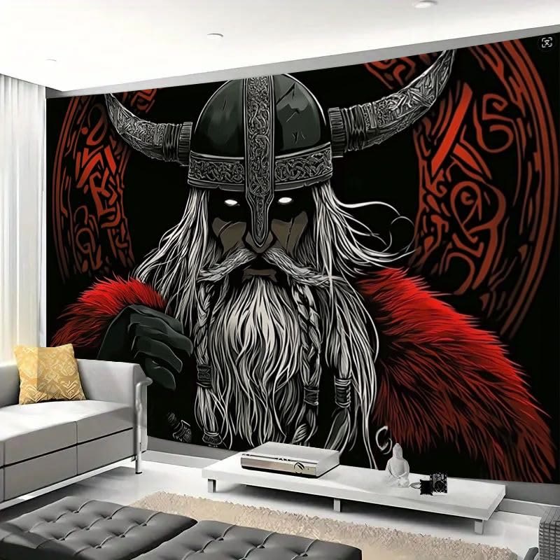 WorldNorse Mystery Red Fur Cavalier Wandteppich - image 4