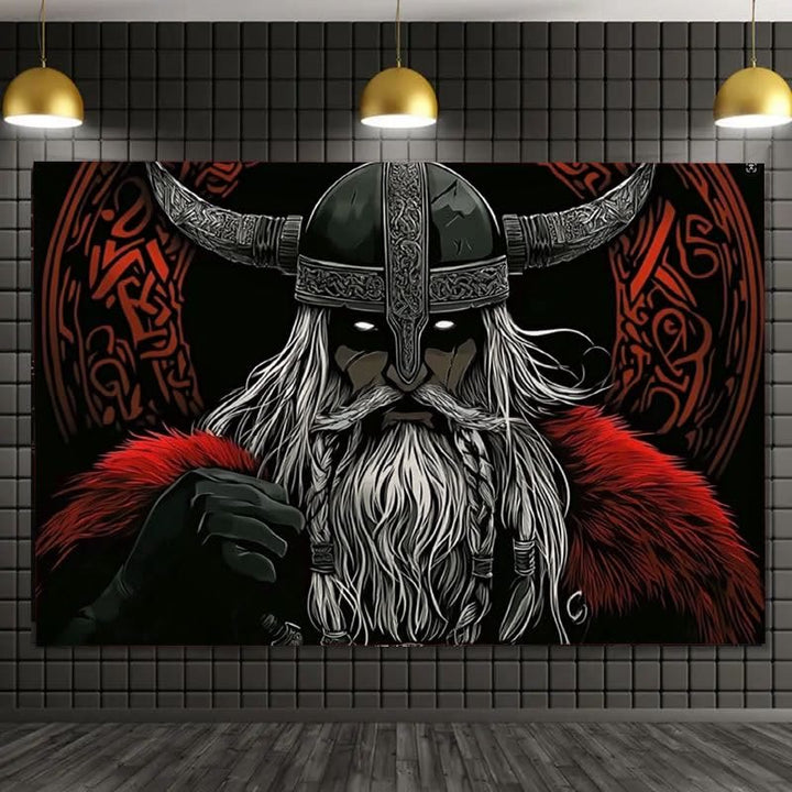 WorldNorse Mystery Red Fur Cavalier Wandteppich - image 3