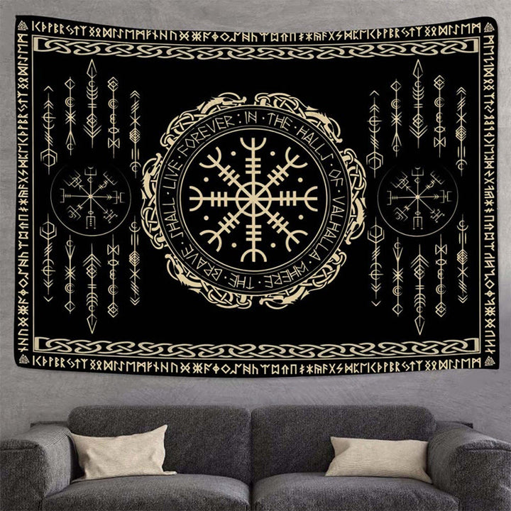 WorldNorse Viking Compass Helm der Ehrfurcht Wandbehang - image 2