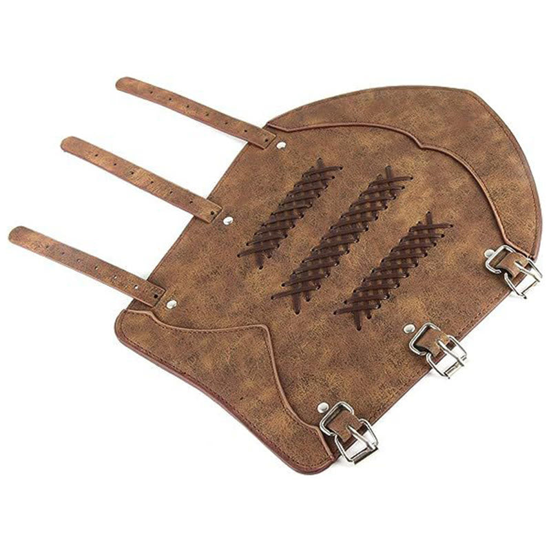 WorldNorse Punk Armschienen aus Leder mit verstellbarer Schnalle - image 2