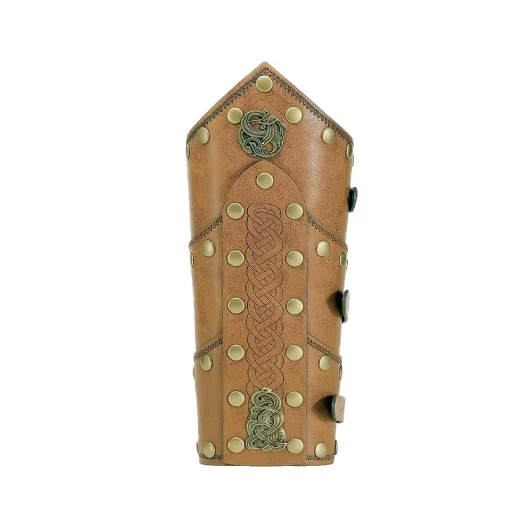 WorldNorse Keltischer Knoten Metallzubehör Armschienen - Ohne Fell - Braun - image 5