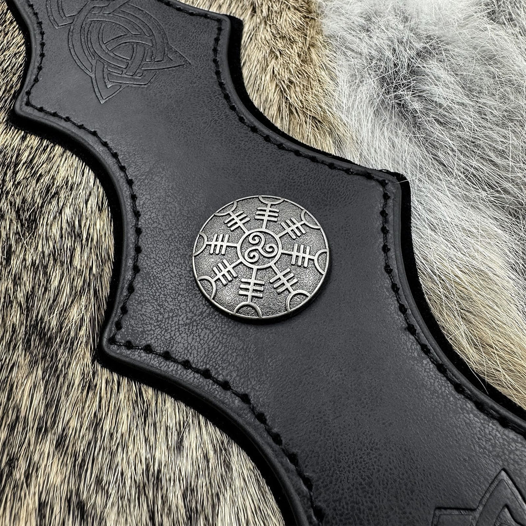 WorldNorse Retro-Stirnband mit Keltischer Knoten und Helm der Ehrfurcht - image 7