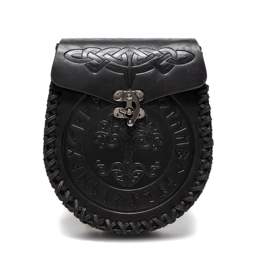 WorldNorse Yggdrasil Keltischer Knoten Beuteltasche - Schwarz - image 3