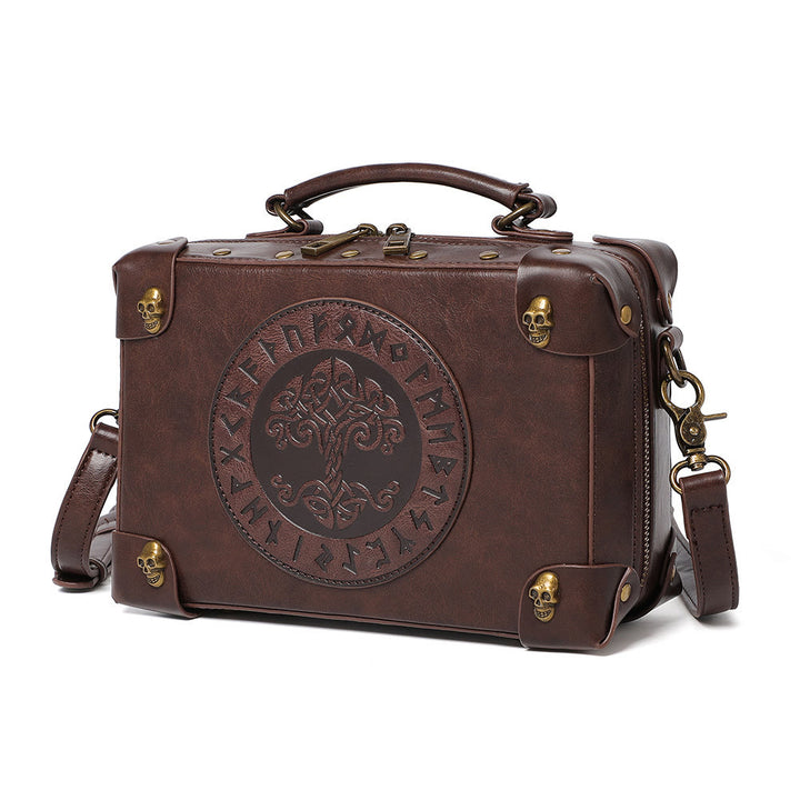 WorldNorse Gothic Tree Of Life Totenkopf Zubehör Umhängetasche - Yggdrasil - image 0