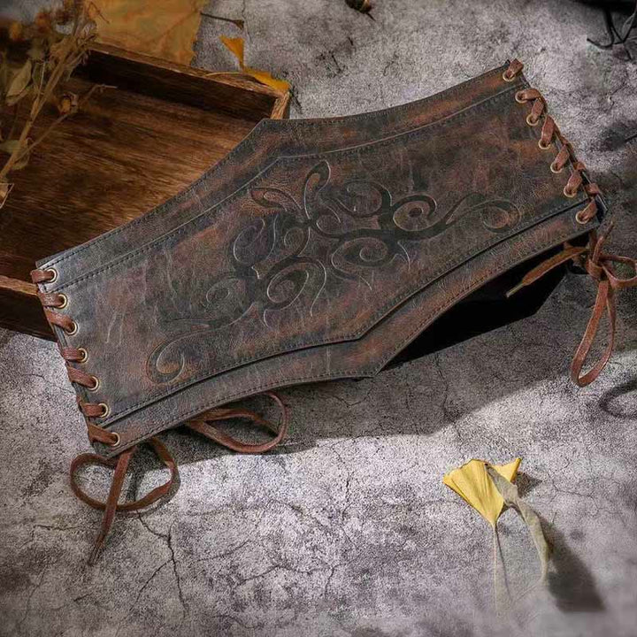 WorldNorse Korsettbund aus geprägtem Kunstleder - image 2