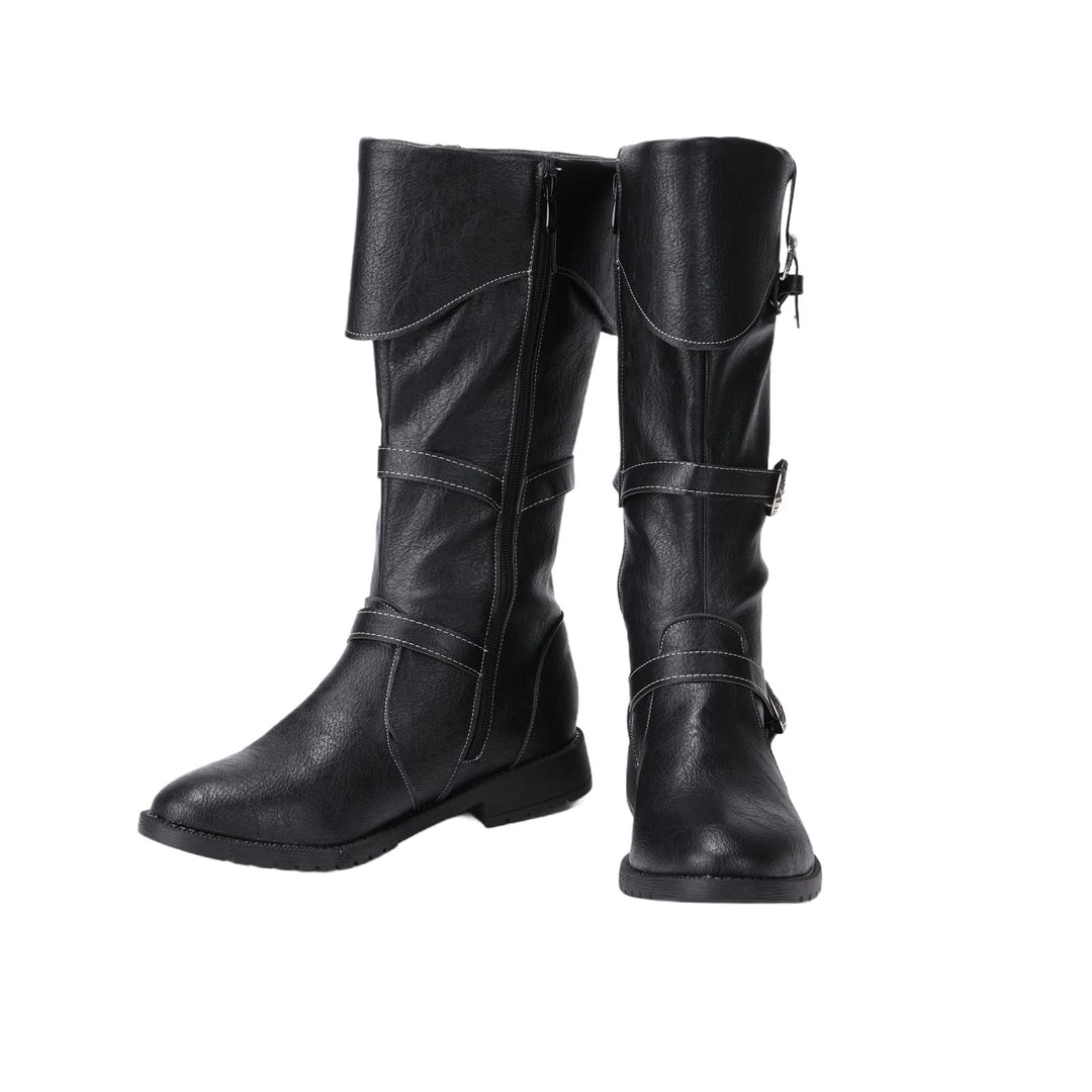 WorldNorse – Slouch-Stiefel im Western-Stil mit Schnalle - image 1