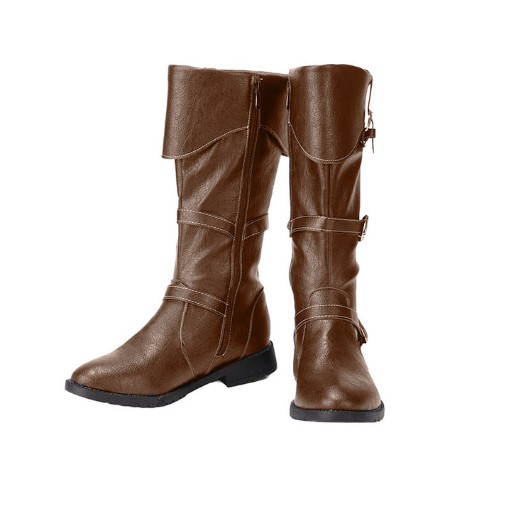 WorldNorse – Slouch-Stiefel im Western-Stil mit Schnalle - image 3