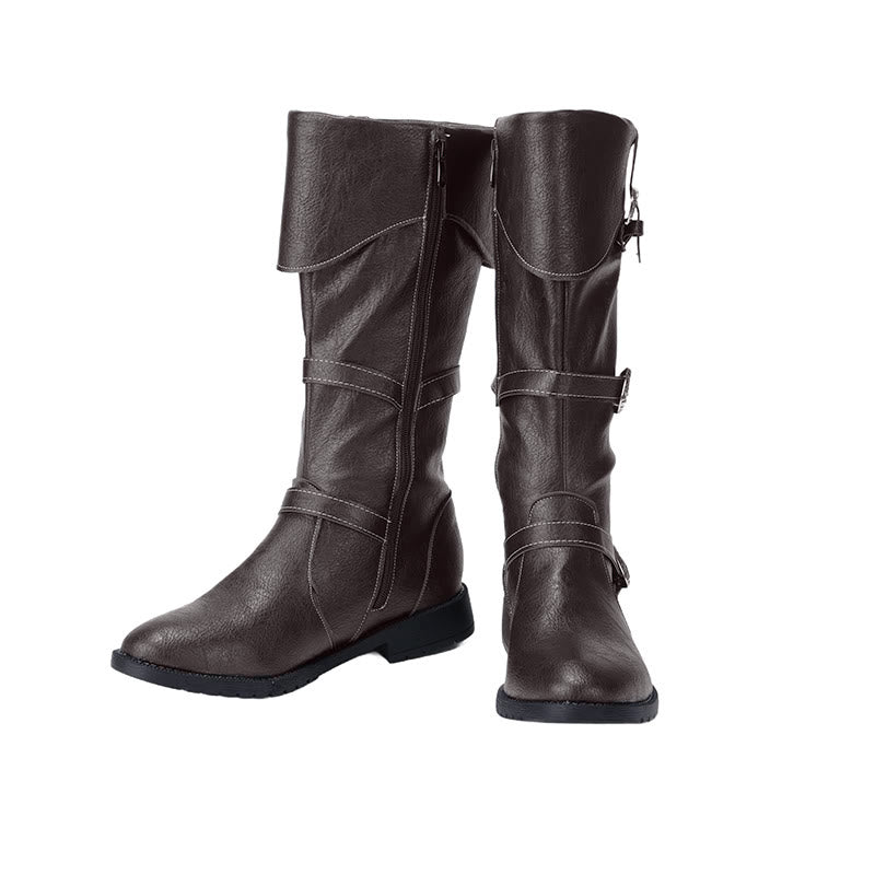 WorldNorse – Slouch-Stiefel im Western-Stil mit Schnalle - image 5