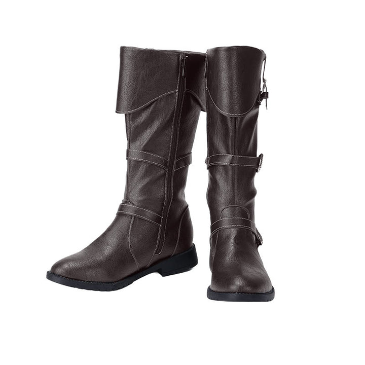 WorldNorse – Slouch-Stiefel im Western-Stil mit Schnalle - image 5