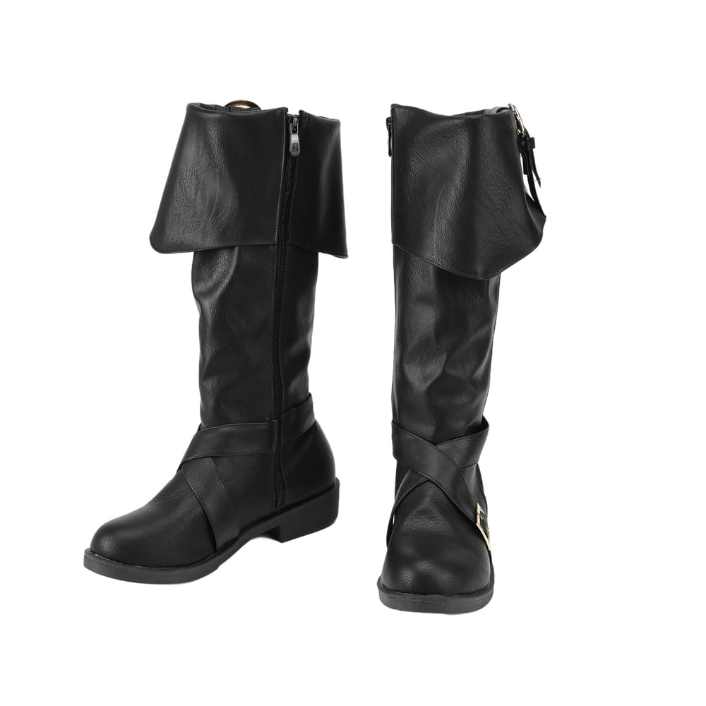 WorldNorse Stilvolle Stiefel mit Schnalle zum Herunterklappen - image 1