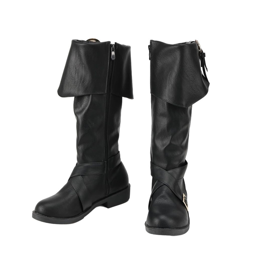 WorldNorse Stilvolle Stiefel mit Schnalle zum Herunterklappen - image 1