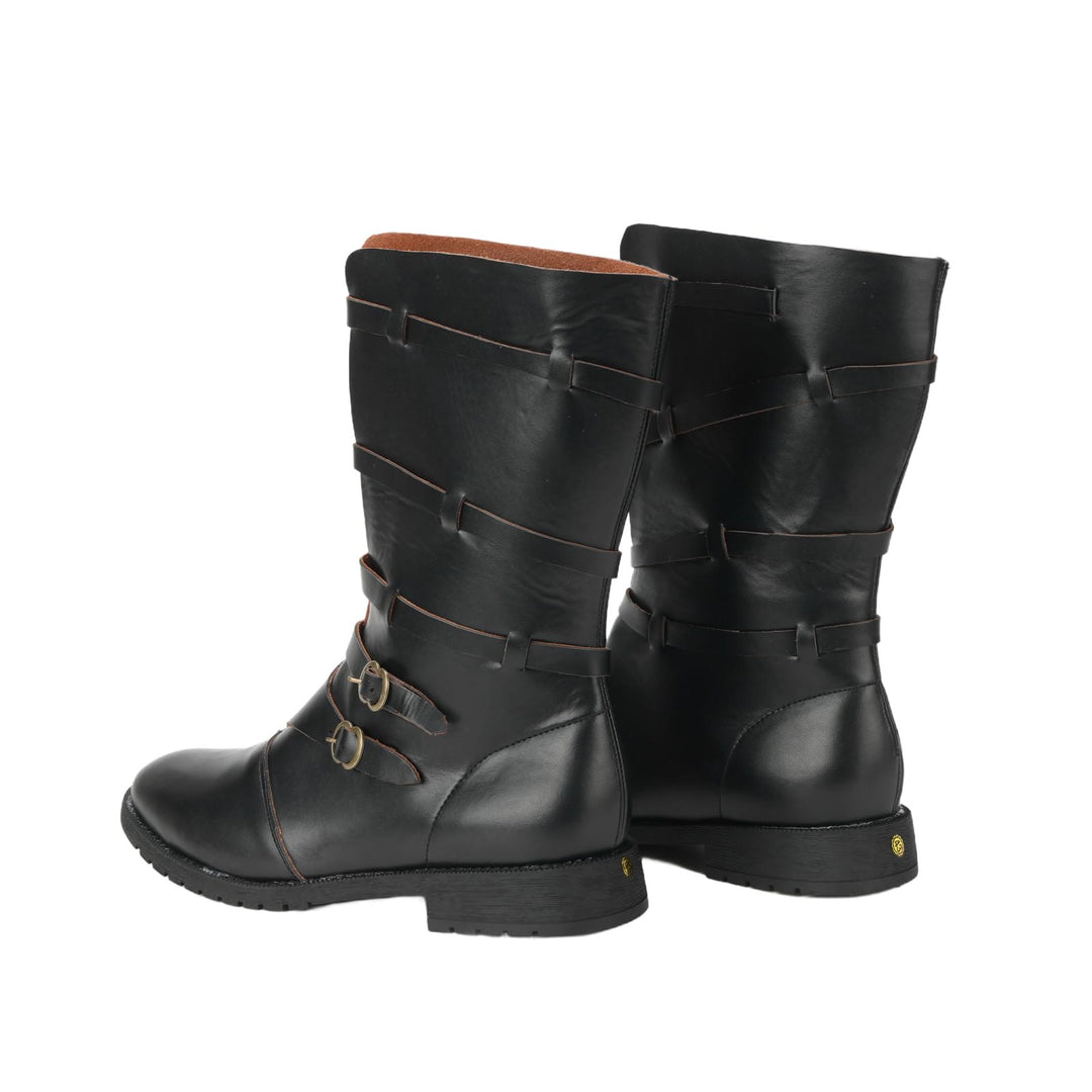 WorldNorse – Handgefertigte Stiefel aus Leder mit Schnallenriemen - image 1