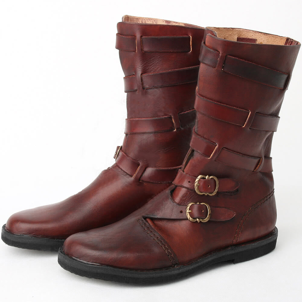 WorldNorse – Handgefertigte Stiefel aus Leder mit Schnallenriemen - image 5