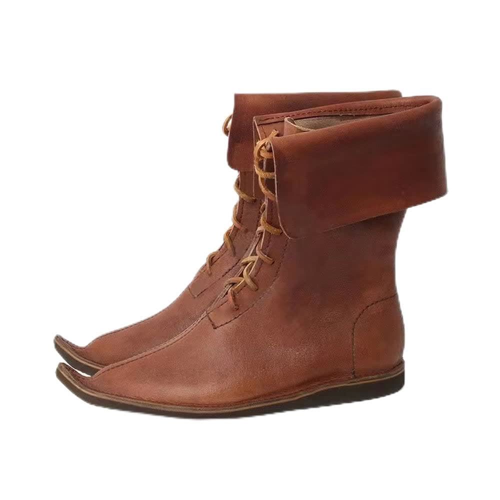 WorldNorse – Schnürstiefel mit umgeschlagenem Schaft - Braun - 48 - image 0