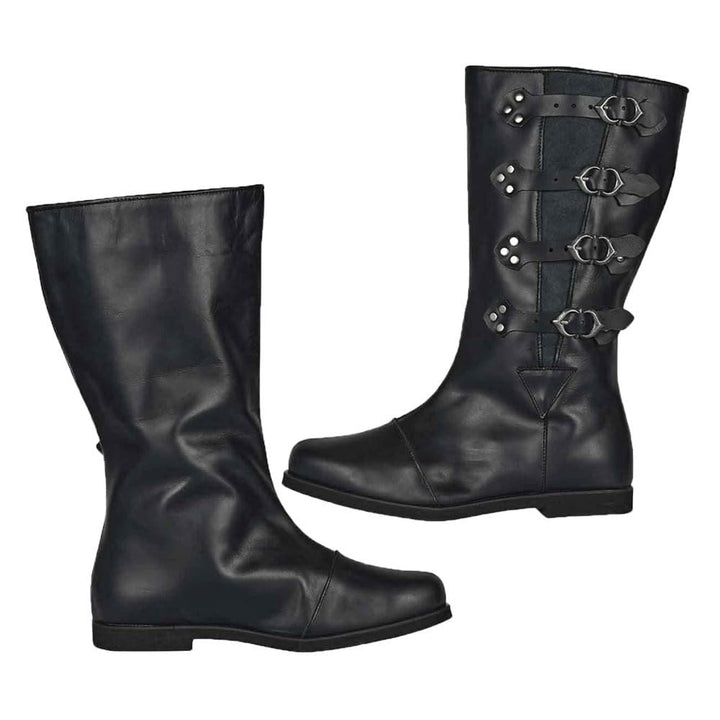 WorldNorse Hohe Lederstiefel mit Nietenschnalle - image 1