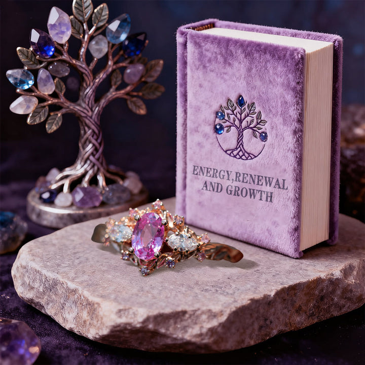 WorldNorse Dawn Leaf Zirkon Ast Ring - image 3