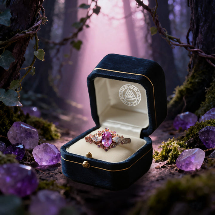 WorldNorse Dawn Leaf Zirkon Ast Ring - image 4