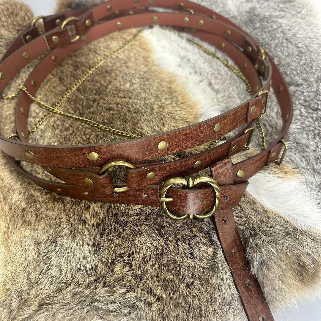 WorldNorse Punk Nietenkettengürtel - image 10