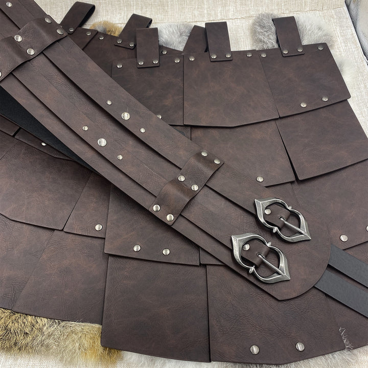 WorldNorse Edgy Mehrplatten-Rockrüstung mit Nieten - image 8