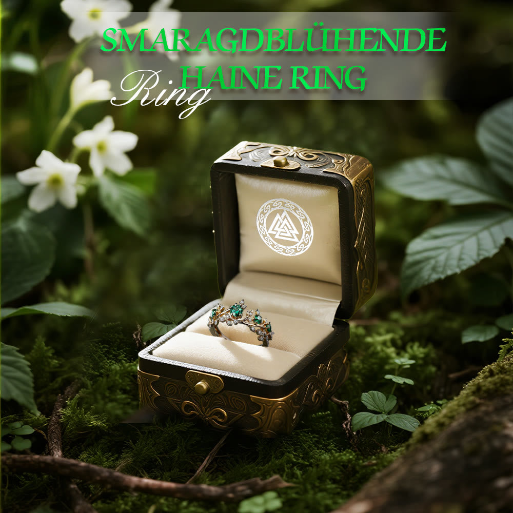 WorldNorse Emerald Blooming Grove Ring - image 2