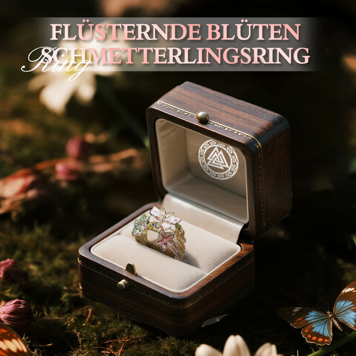 WorldNorse Whispering Blossoms Schmetterlingsring - image 2