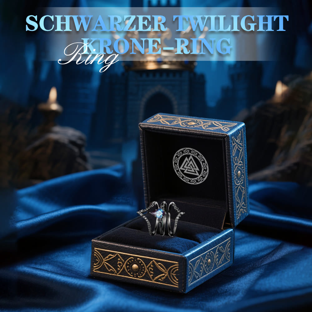 WorldNorse Schwarzer Twilight-Kronenring - image 2