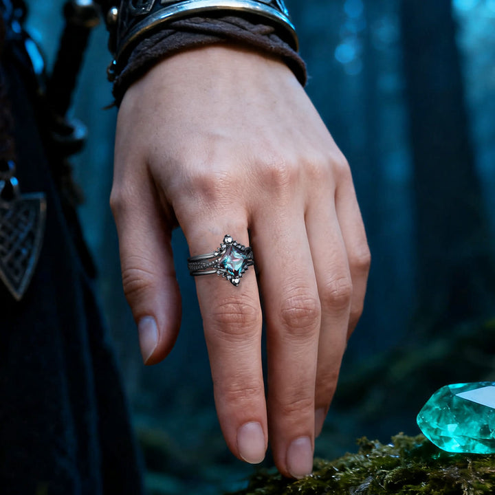 WorldNorse Mystic Alexandrit Stern Ring Set - image 1