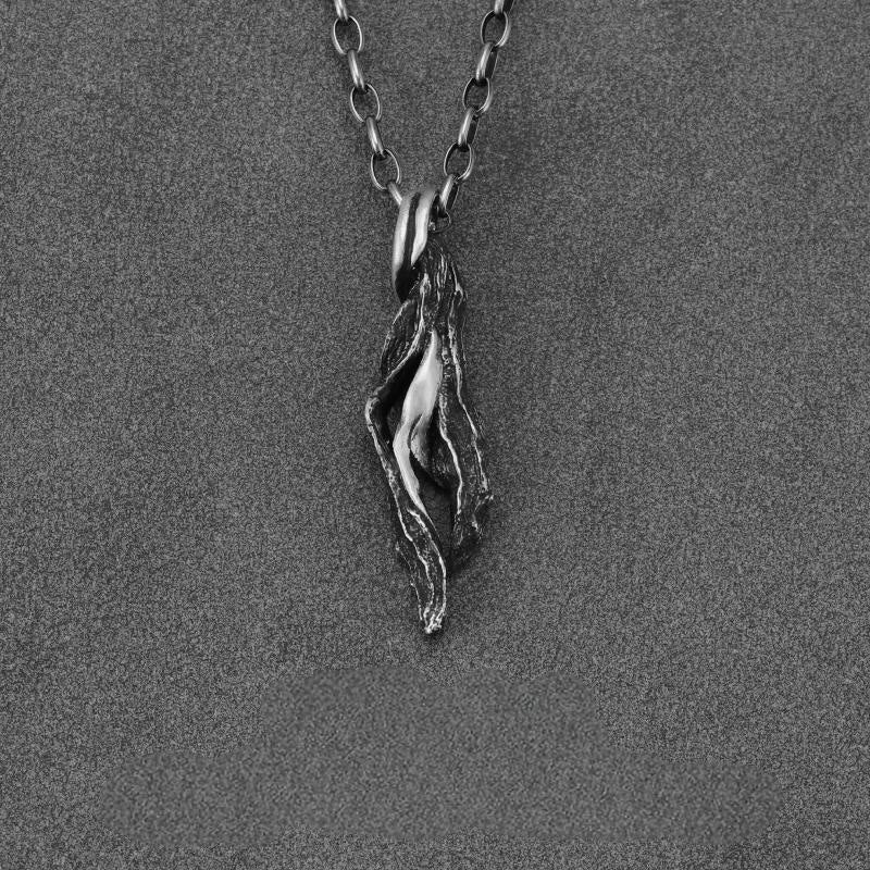 WorldNorse Halskette aus gedrehtem Zweig, 999 Sterlingsilber - Stil B - Mit 60cm eiförmiger Kette - image 6