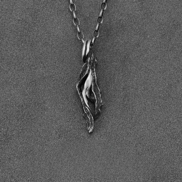 WorldNorse Halskette aus gedrehtem Zweig, 999 Sterlingsilber - Stil B - Mit 60cm eiförmiger Kette - image 6