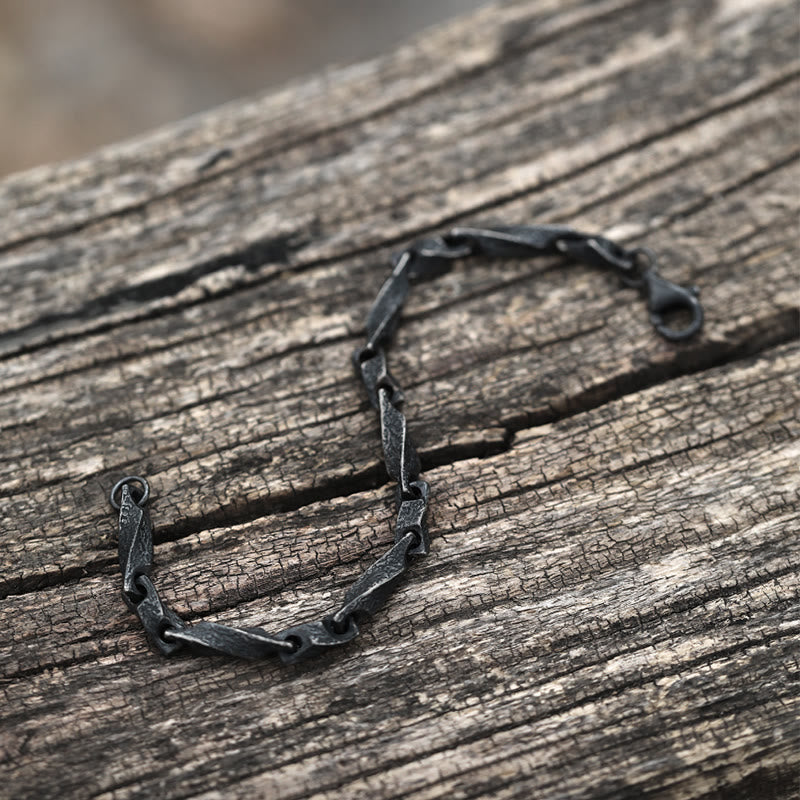 WorldNorse 925 Sterling Silber Dunkel Robustes Kettenarmband - image 3