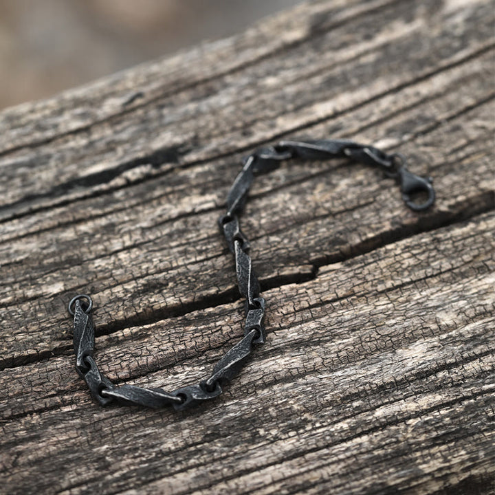 WorldNorse 925 Sterling Silber Dunkel Robustes Kettenarmband - image 3