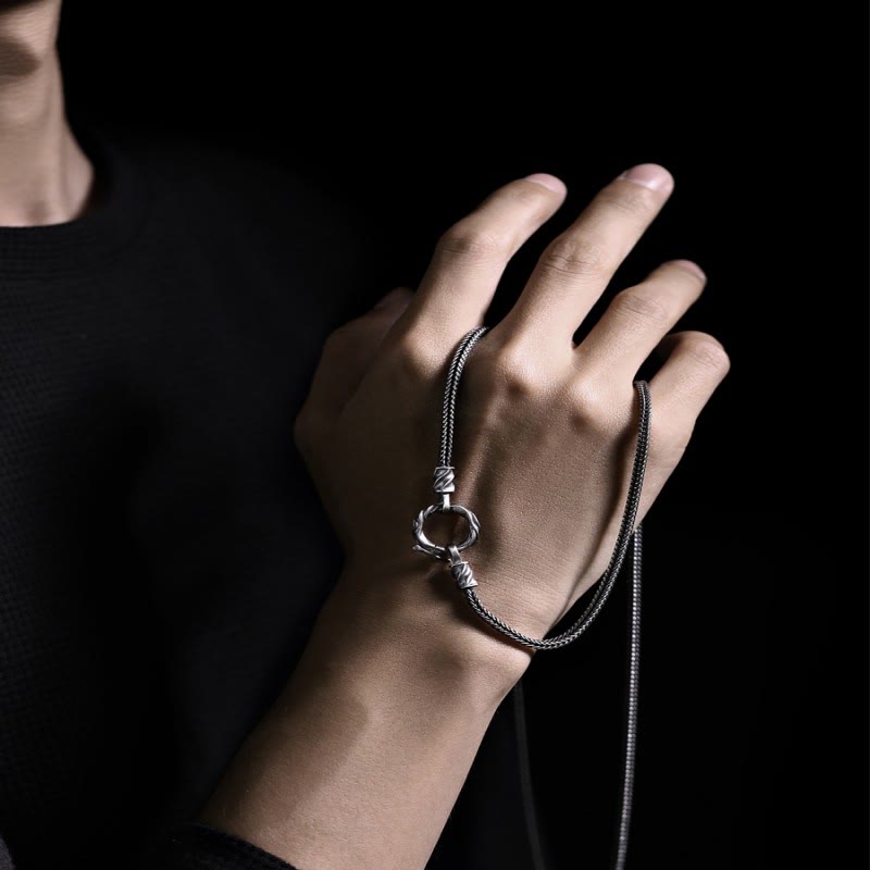 WorldNorse Halskette mit gedrehtem Knoten aus 925er Sterlingsilber - image 3