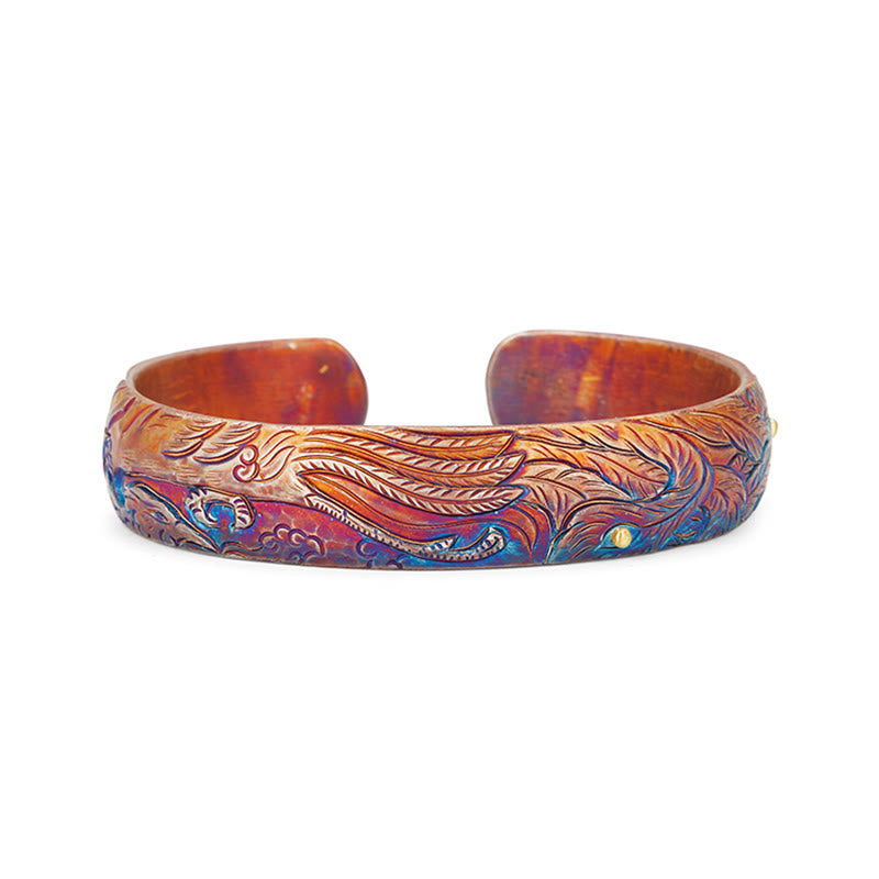 WorldNorse Armband mit gravierter Feder aus 999 Sterlinggold - image 2