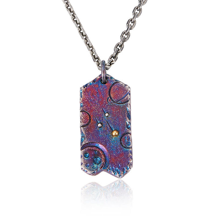 WorldNorse Halskette mit Gravur „Himmlischer Planet“ aus 999er Sterlingsilber - image 2