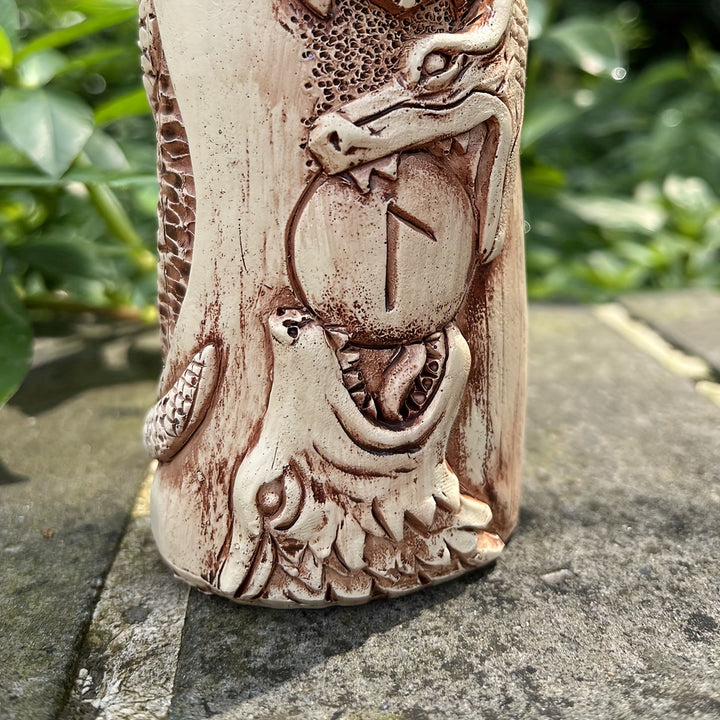 Nordische Schlangenweb- Rune Souverän-Statue-Dekoration - image 6