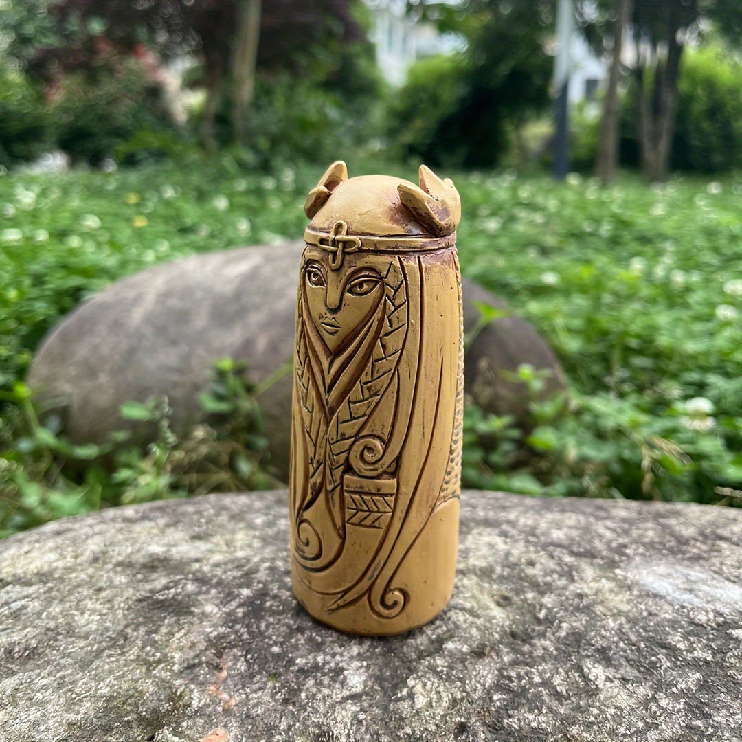 WorldNorse Knot Wappenweber-Statue mit Horn - image 4